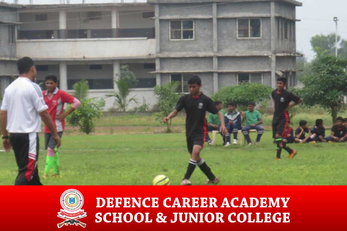 Football-match-DCA-academy-best-coaching-institute-for-NDA-ssb-army-navy-courses