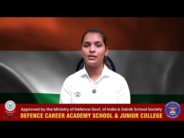 DCA कॅडेट अनुष्का जाधव हिचे मनोगत